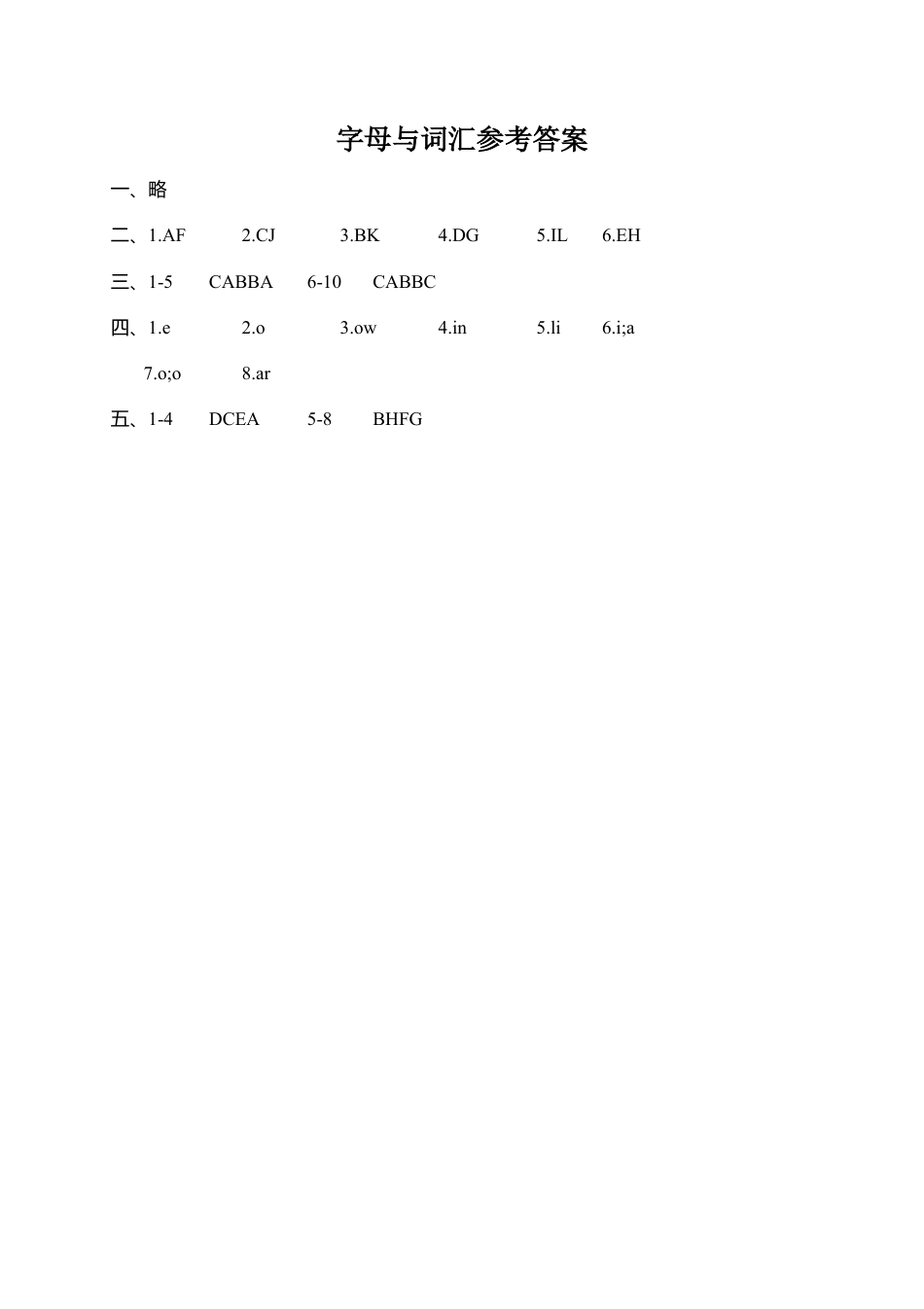 人教PEP四年级下册-专项复习-3.字母与词汇.docx_第3页
