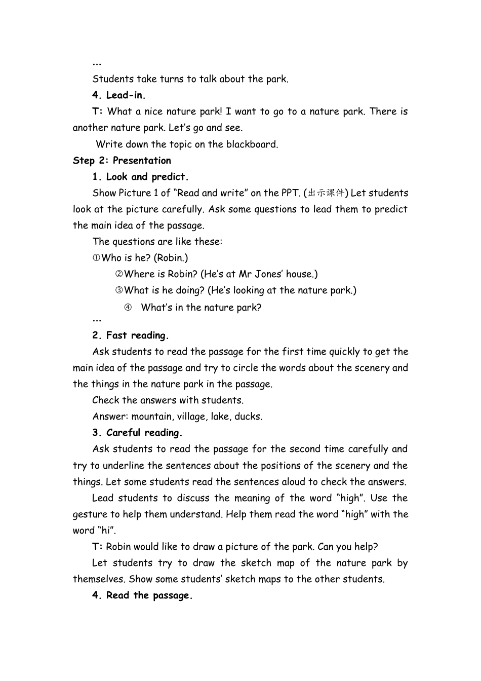 人教PEP英语五年级上册-Part B Read and write & Let’s check & Let’s wrap it up  教案.docx_第2页