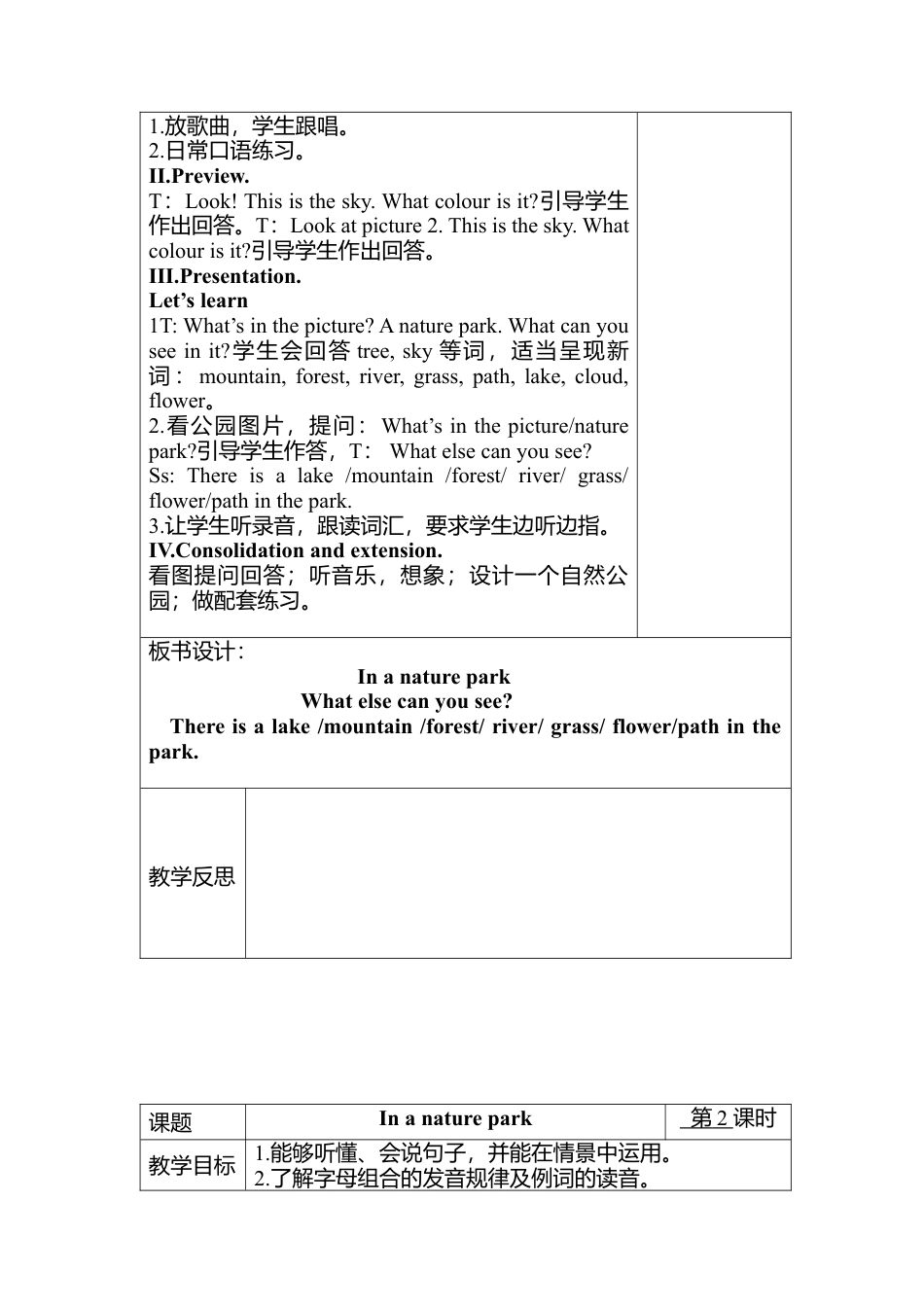 人教PEP英语五年级上册-Unit 6 图表式单元教案 2.docx_第2页