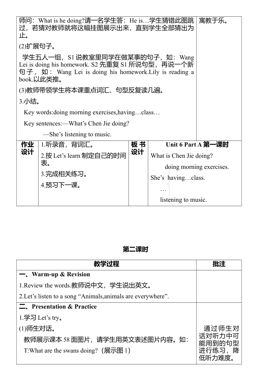 人教PEP英语五年级下册-Unit 6 教案（一）.docx_第3页