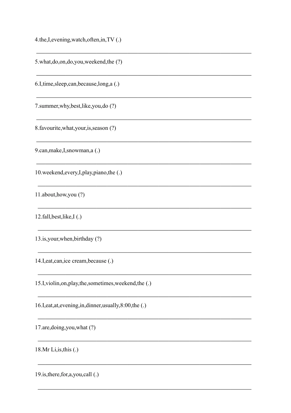 人教PEP英语五年级下册-连词成句专项训练.docx_第2页