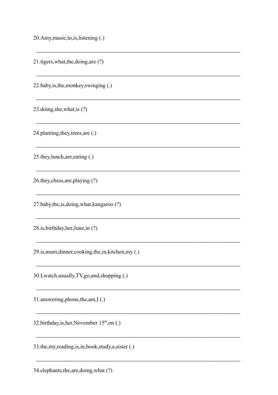 人教PEP英语五年级下册-连词成句专项训练.docx_第3页
