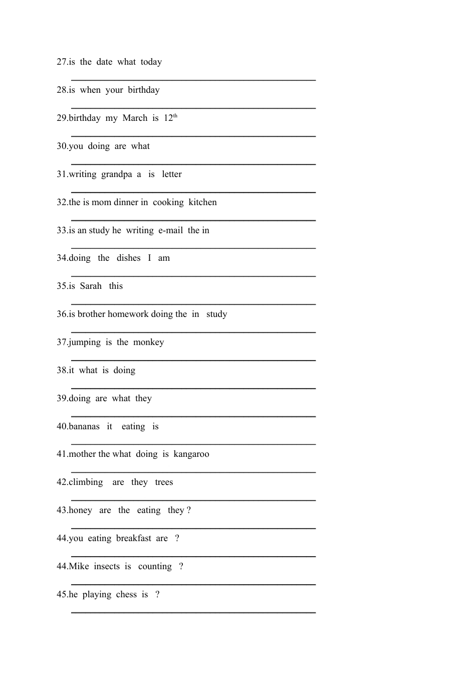 人教PEP英语五年级下册-连词成句专项训练1.docx_第2页