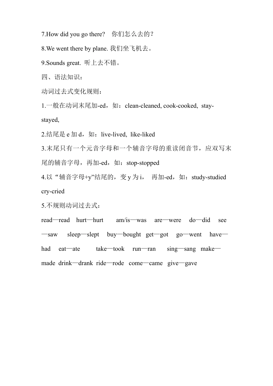 人教版小学英语六年级下册-Unit 3单元知识梳理（2）.docx_第2页