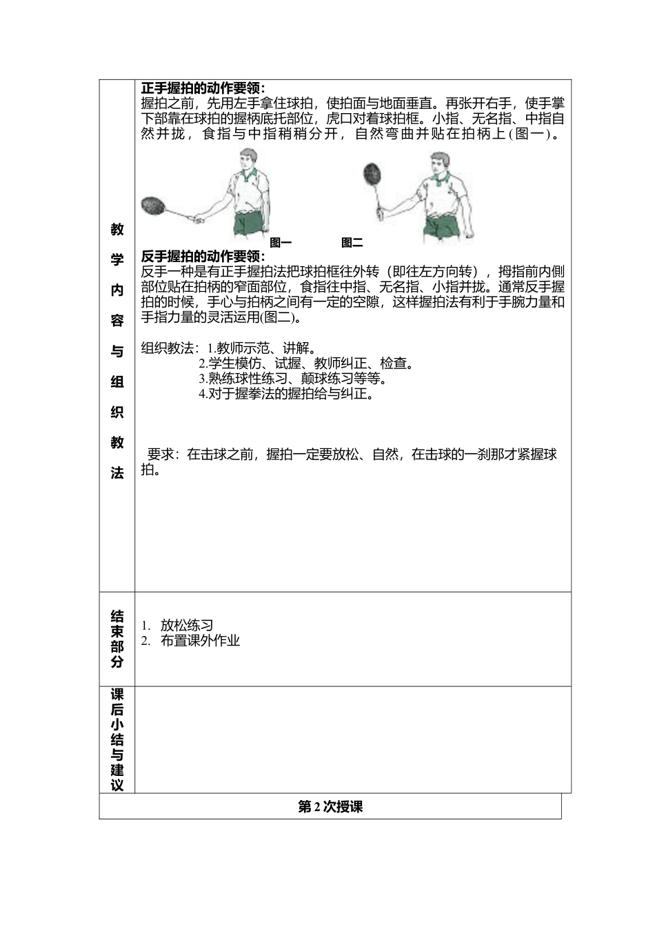 大学羽毛球教学教案（32课时）.docx_第2页