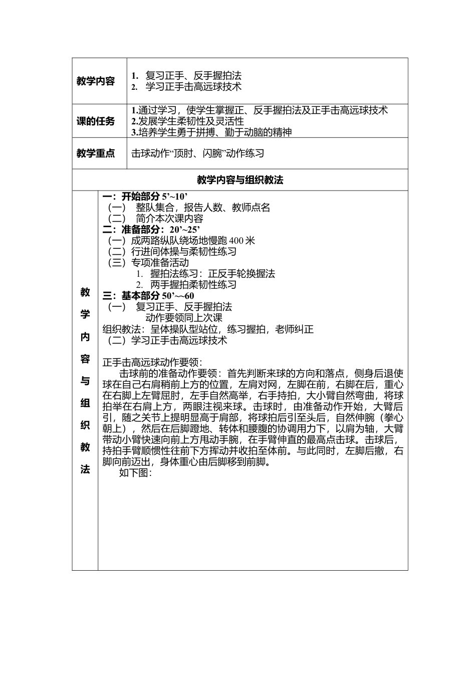大学羽毛球教学教案（32课时）.docx_第3页