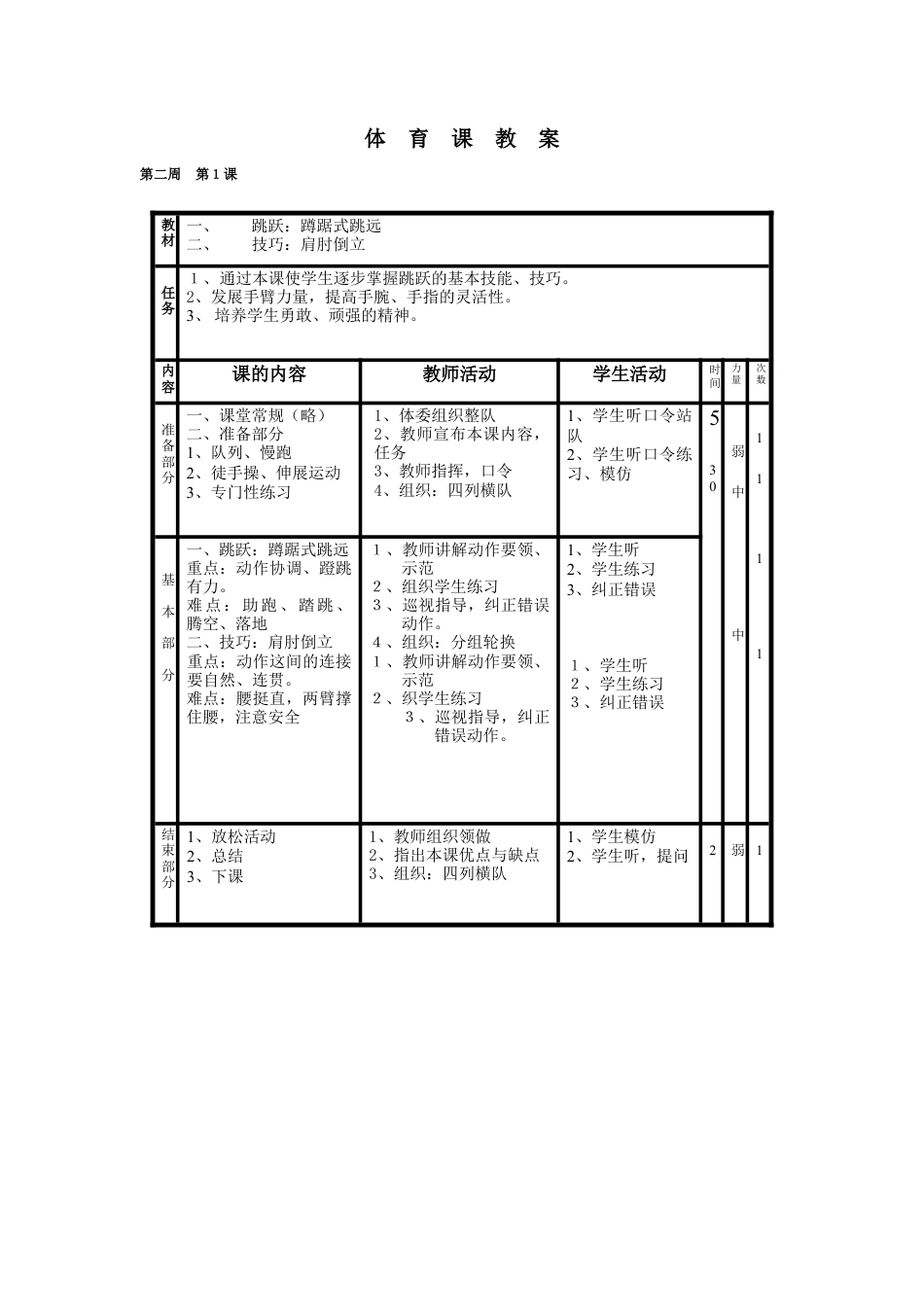 高二年级体育课教案.docx_第3页