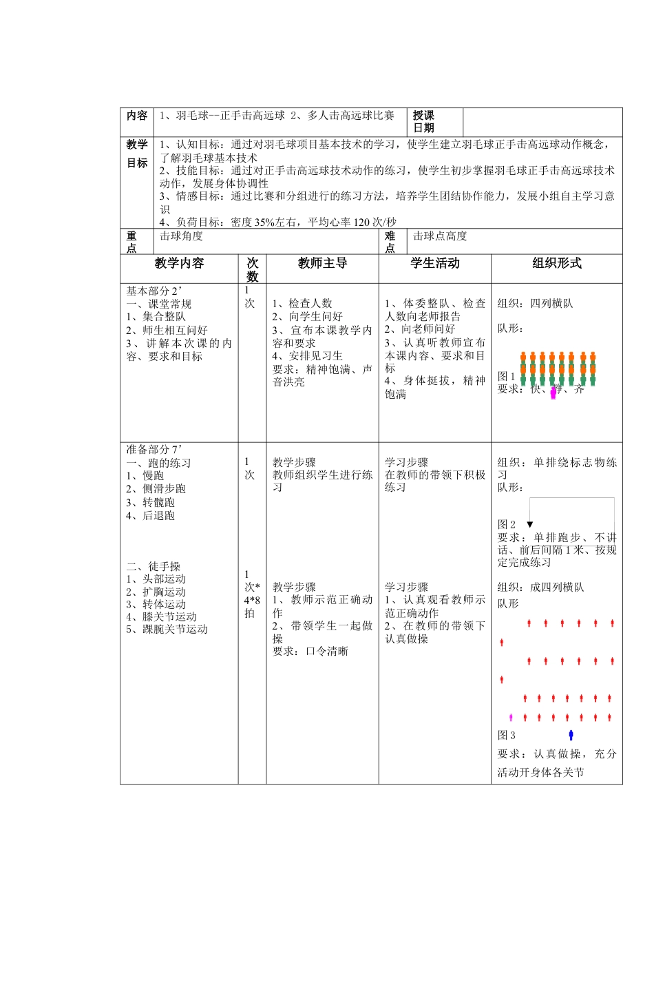 高二体育羽毛球教案.docx_第2页