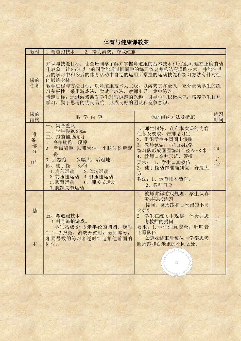 高一年级体育与健康课教案.docx_第2页