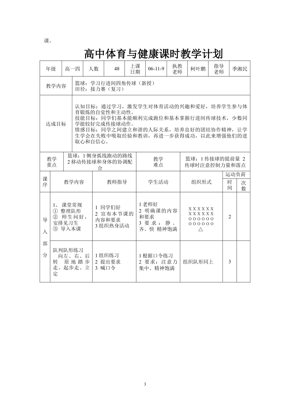 高中体育教案全集.docx_第2页