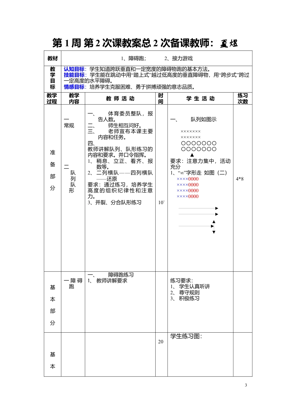 八年级全套体育教案(共36课).docx_第3页