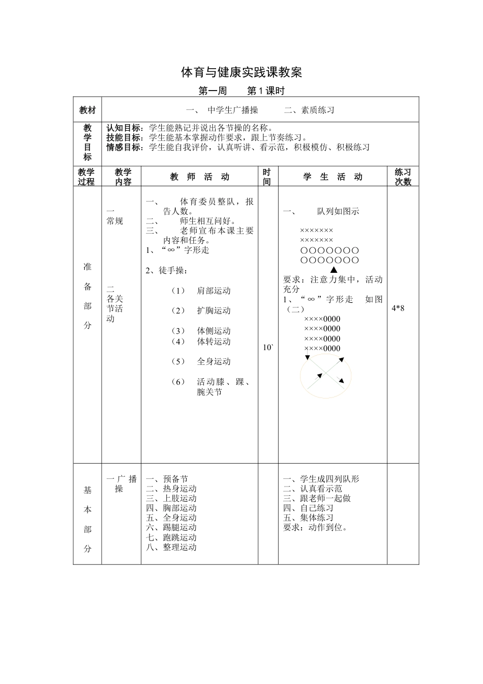 八年级上学期体育与健康教案全集.docx_第2页