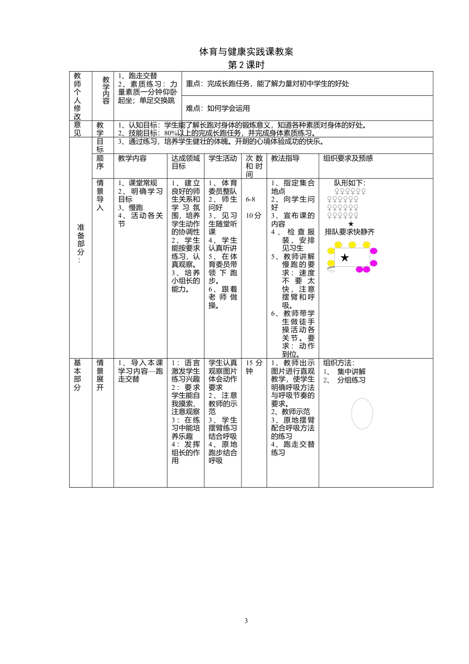 八年级下学期体育教案全集(48课时).docx_第3页
