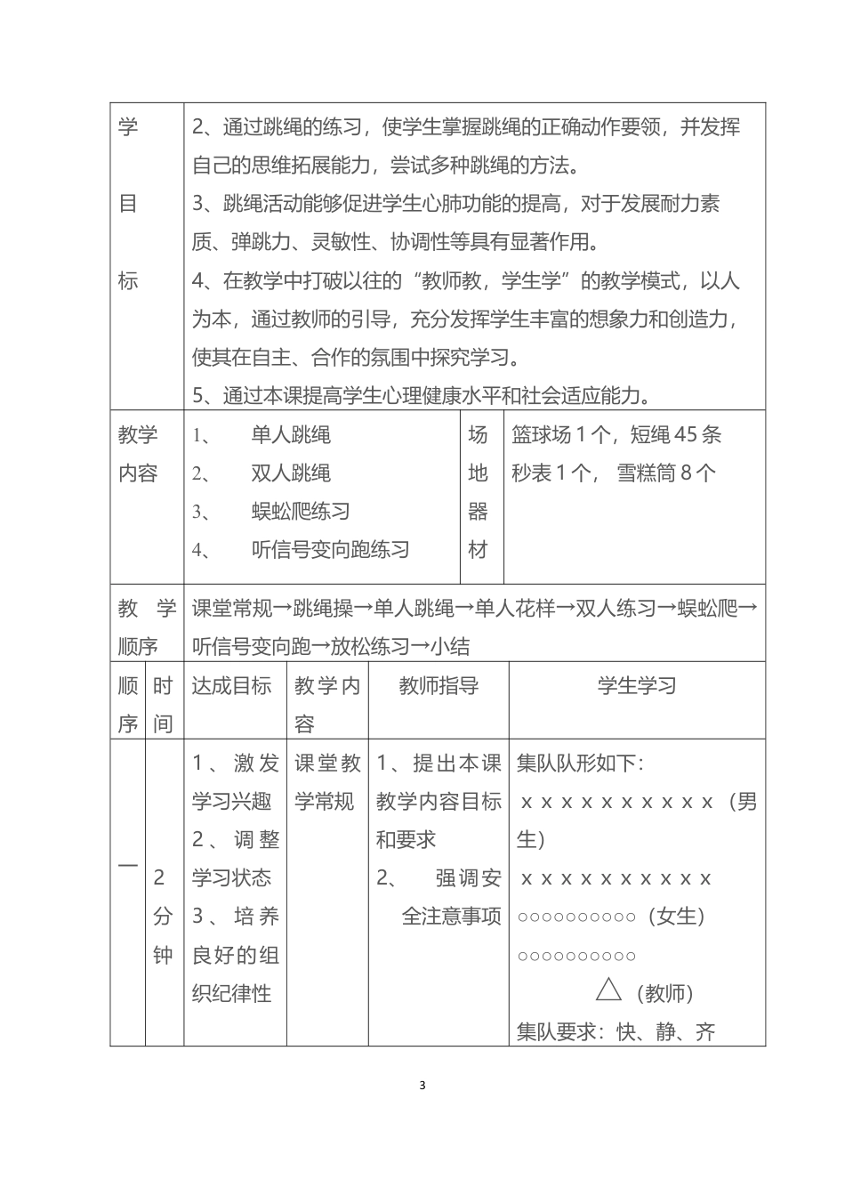 初二年级跳绳教学设计.docx_第3页