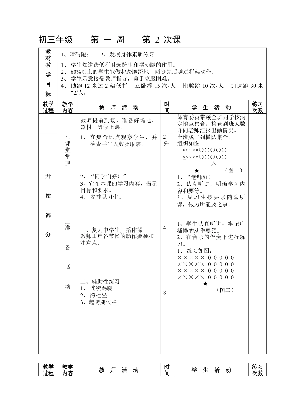 初三《体育与健康》教案-第2次课.docx_第1页