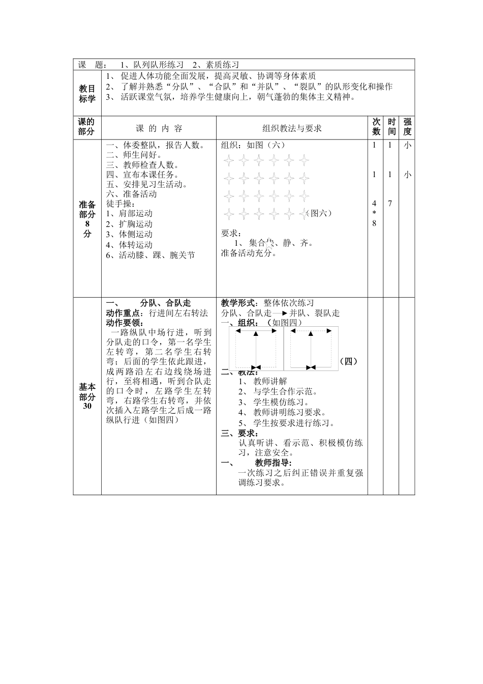 初一下体育课全套教案范本.docx_第2页