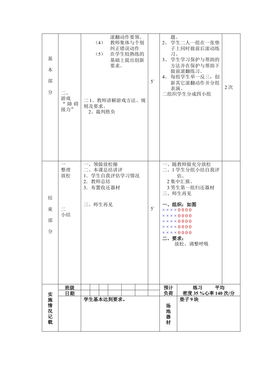 初中八年级体育课教案第5周第1次课教案总9次备课教师.docx_第2页