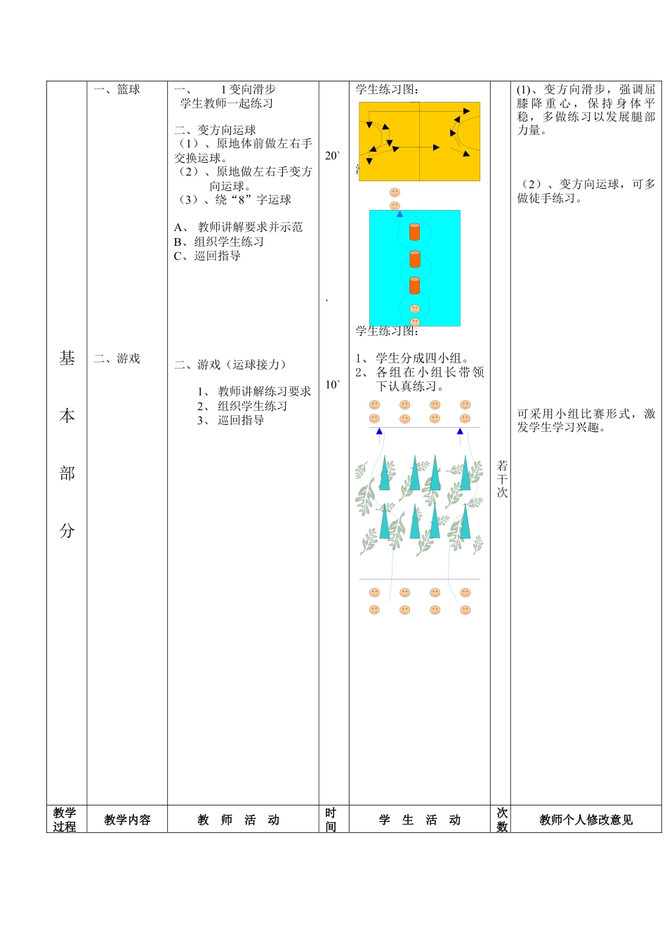 初中八年级体育课教案第9周第2次课教案总18次备课教师.docx_第2页