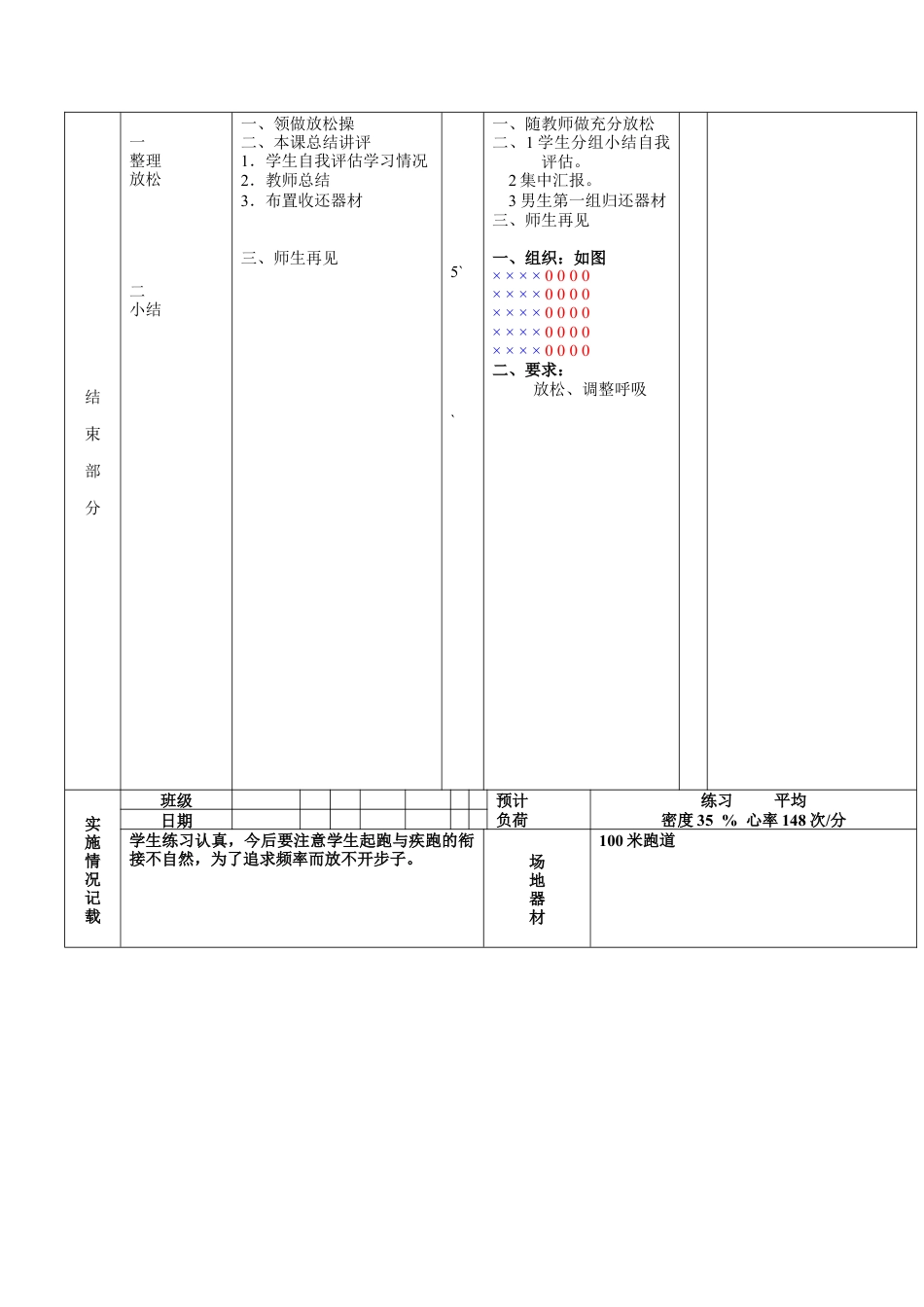 初中八年级体育课教案第10周第2次课教案总20次备课教师.docx_第3页