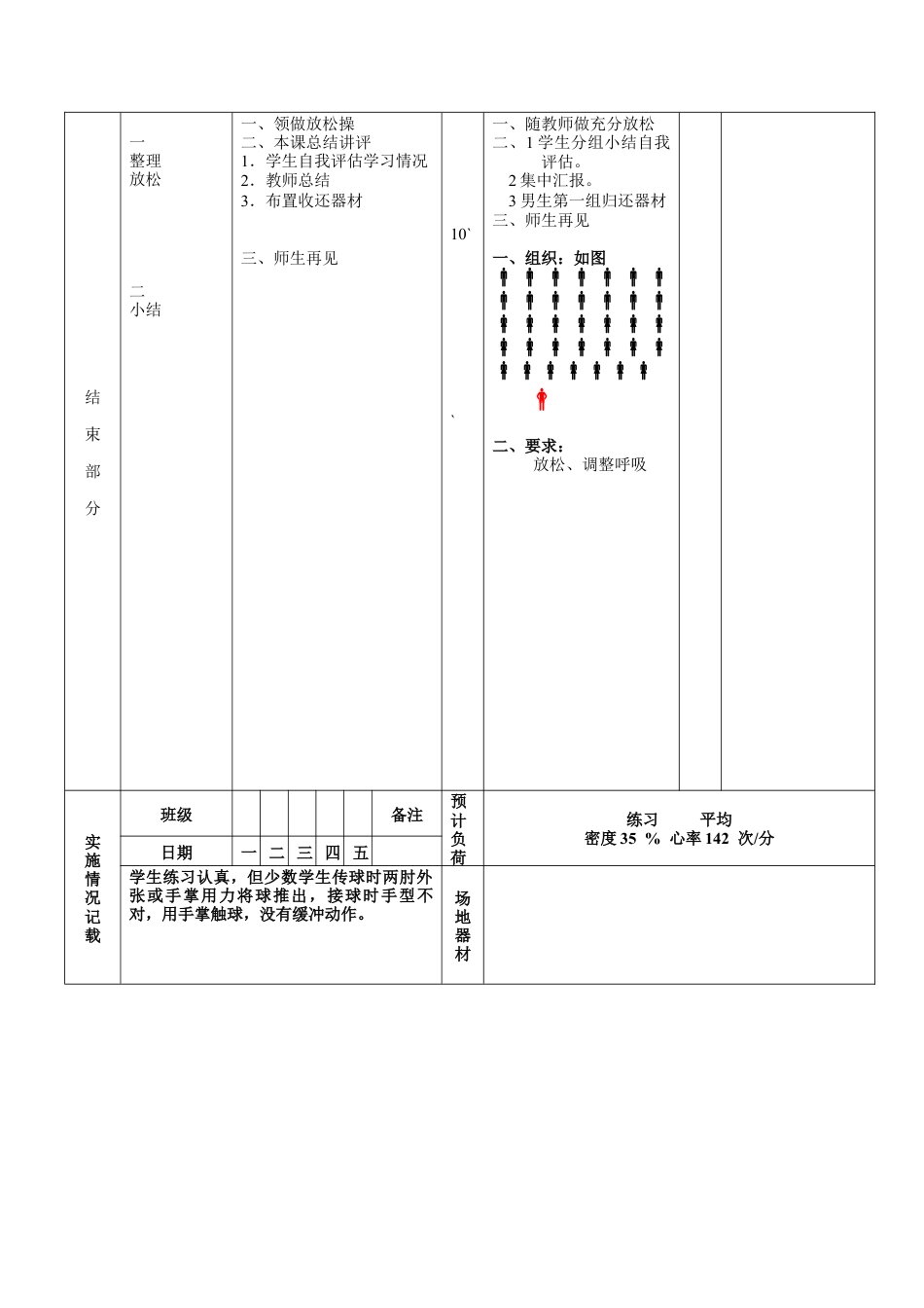 初中八年级体育课教案第12周第2次课教案总24次备课教师.docx_第3页