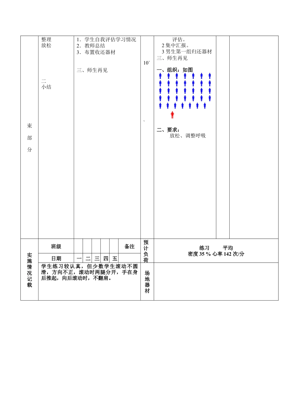 初中八年级体育课教案第13周第2次课教案总26次备课教师.docx_第3页