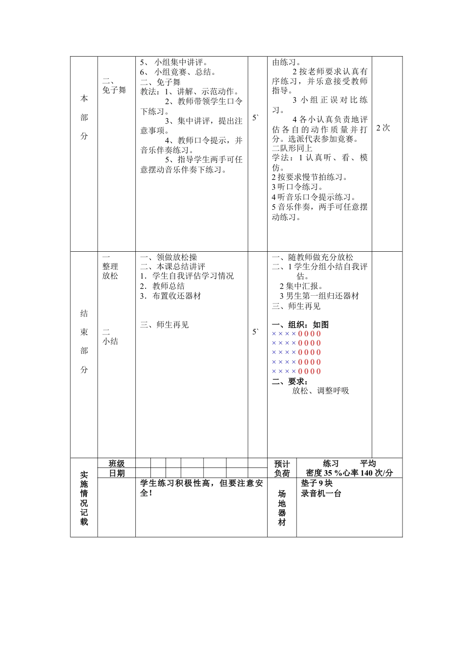 初中七年级体育健康教案-第4周第2次课教案总8次.docx_第2页