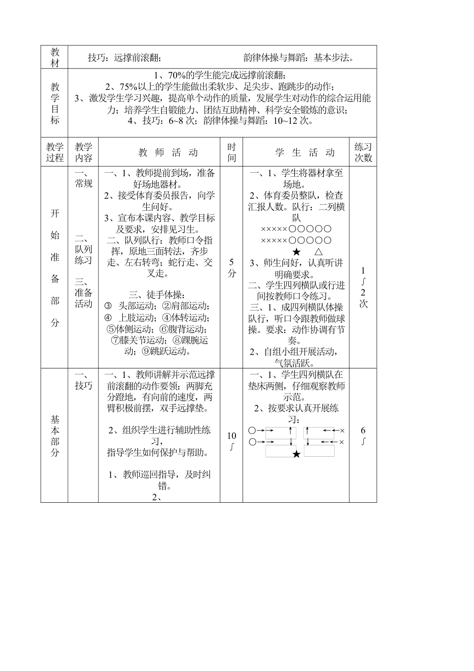 初中体育教案全集(2).docx_第3页