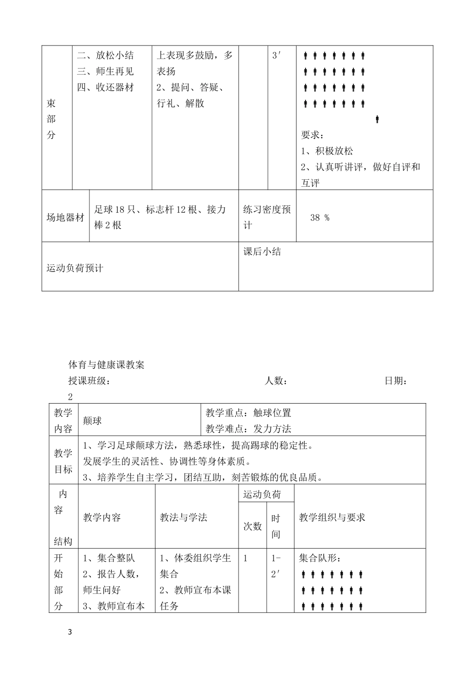 初中足球课时训练教案（9课时）.docx_第3页