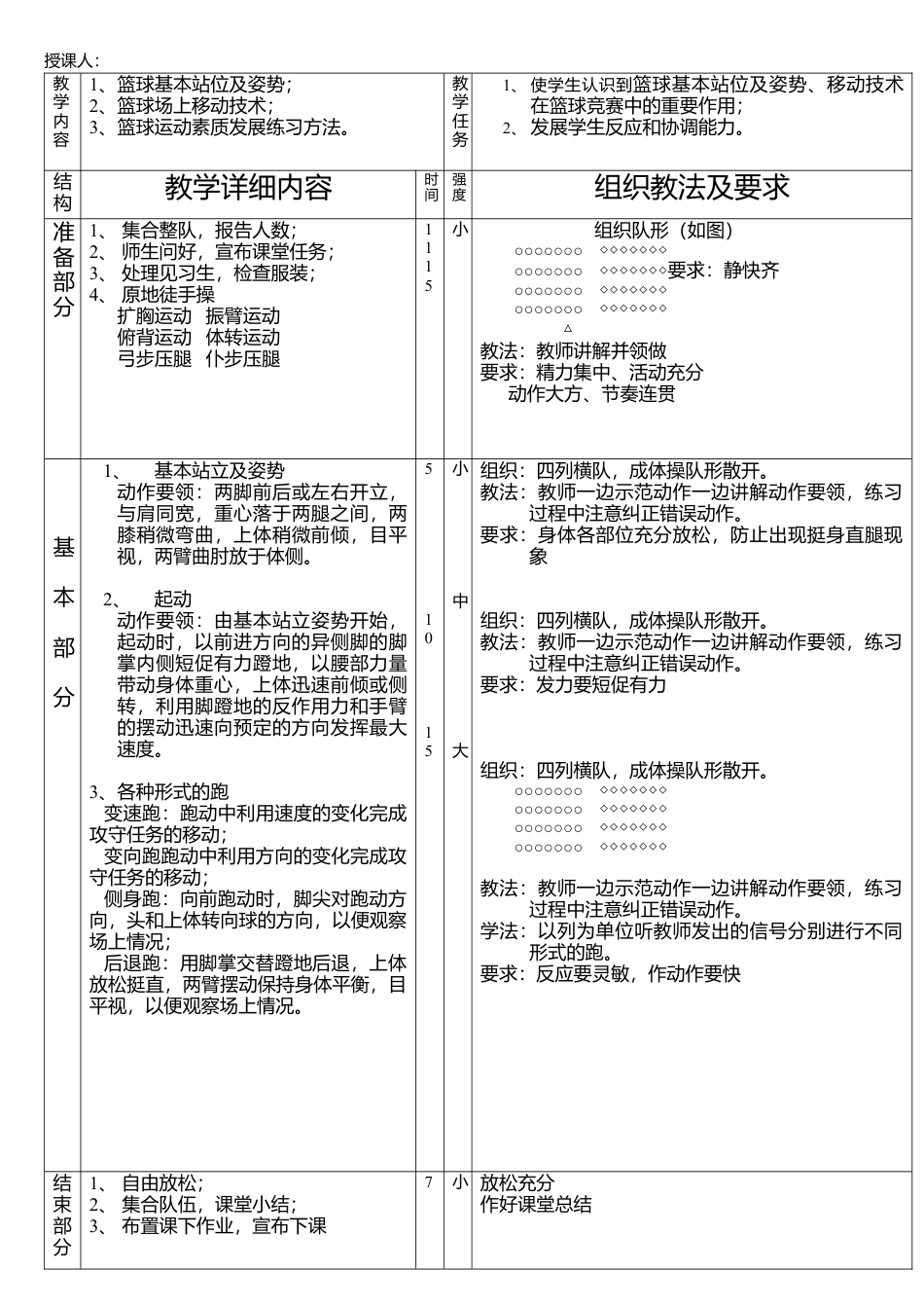 中学体育课篮球教案(初中高中都适用).docx_第1页