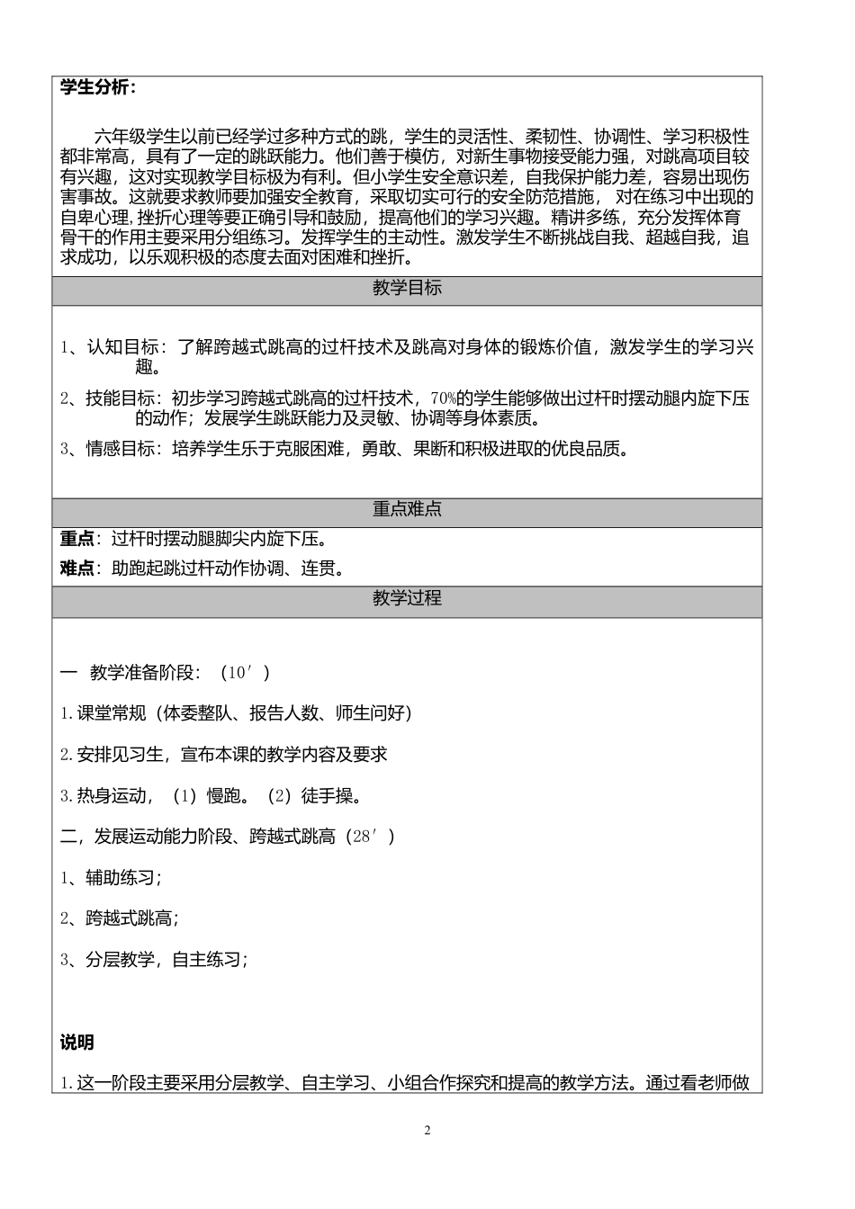 《跨越式跳高》教学设计教案.docx_第2页