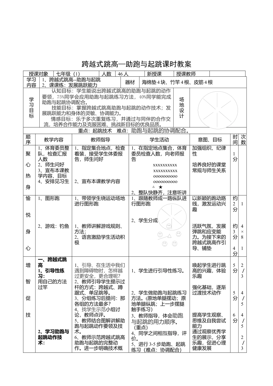 《跨越式跳高--助跑与起跳》课堂教学设计1.docx_第3页