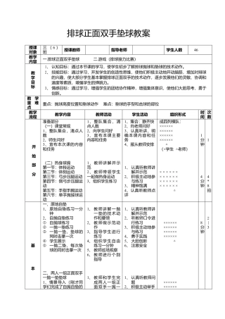 7-中小学排球教案.docx
