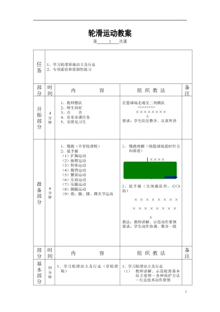 22-轮滑教案--课外小组.docx