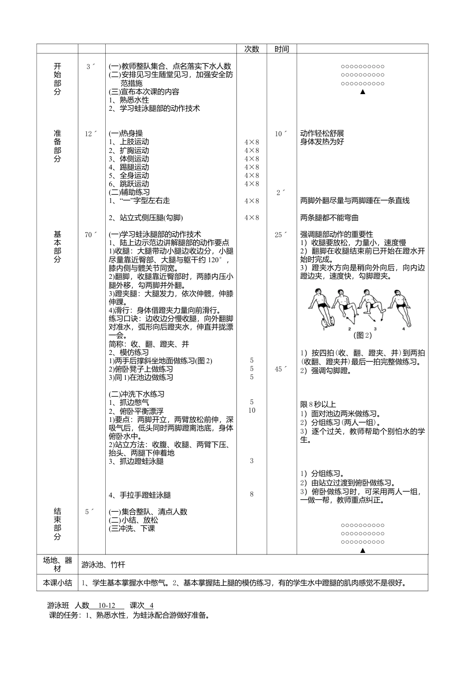 41-游泳课时教案通用版（12课时）.docx_第3页