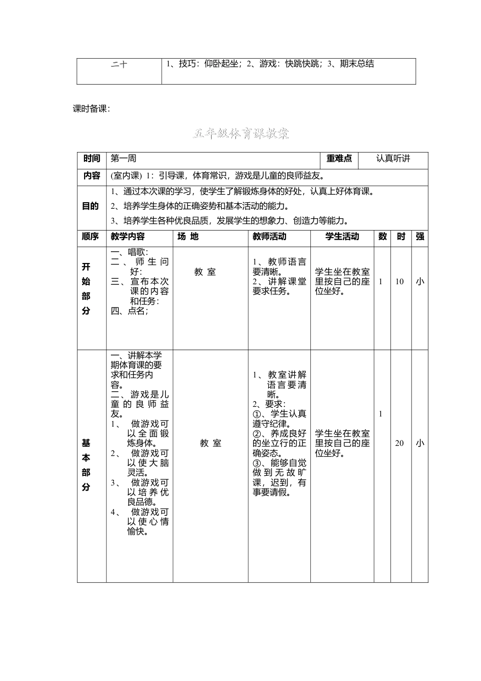 2016年五年级体育教案-下册全集.docx_第2页
