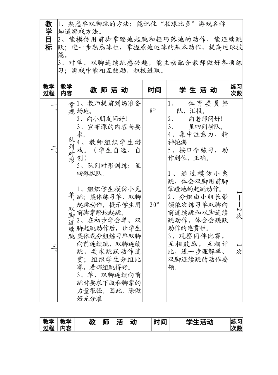 二年级体育课上册教案.docx_第3页