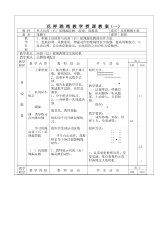 花式跳绳活动教案1.docx
