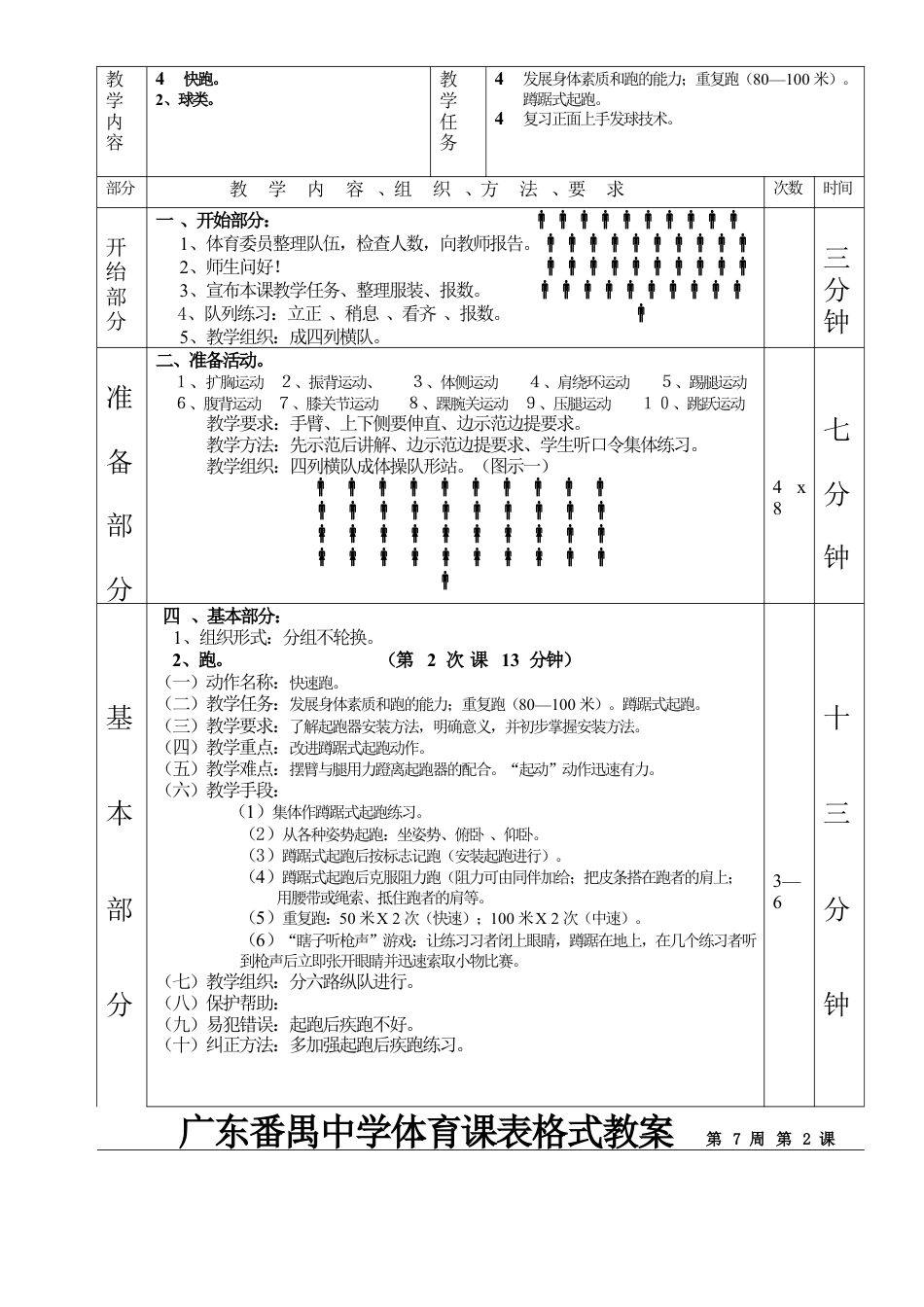 快速跑排球第1—6课表格式教案.docx_第3页