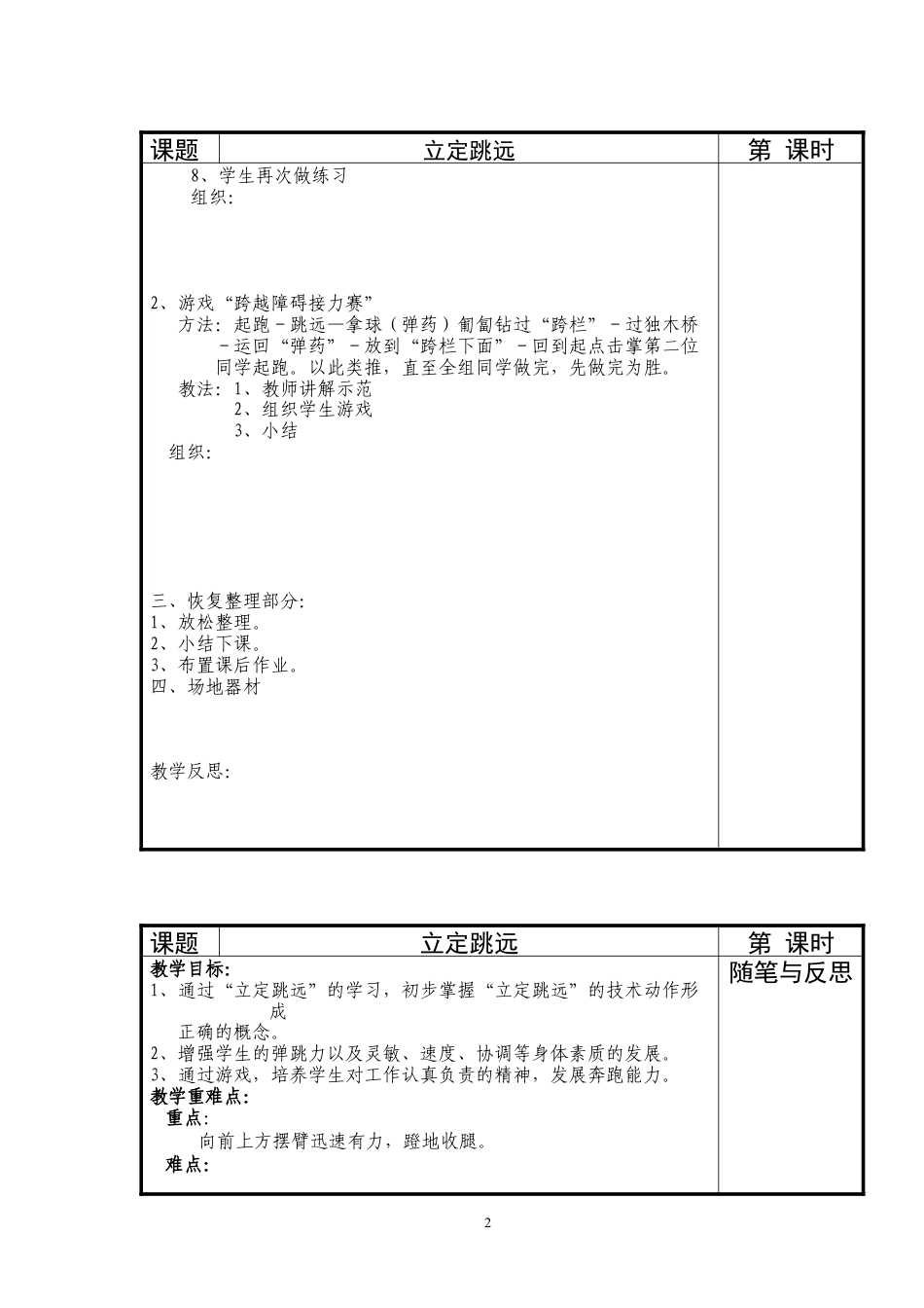 立定跳远教案 (6课时).docx_第2页