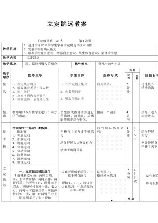 立定跳远教案、反思.docx