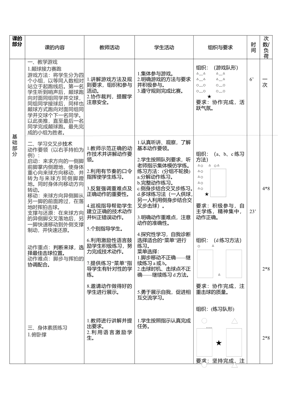 乒乓球交叉步教案.docx_第2页