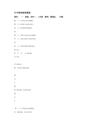 乒乓球教案备课讲稿2.docx
