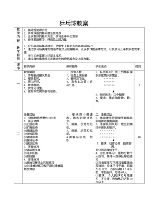乒乓球体育课教学案.docx