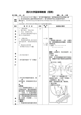 四川大学篮球课教案(范例).docx