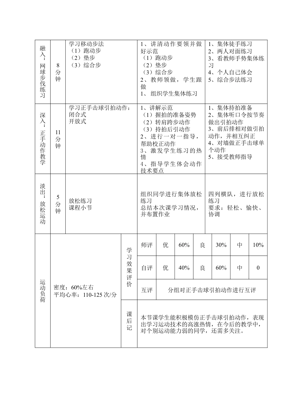 体育与健康公开课网球教学案.docx_第2页