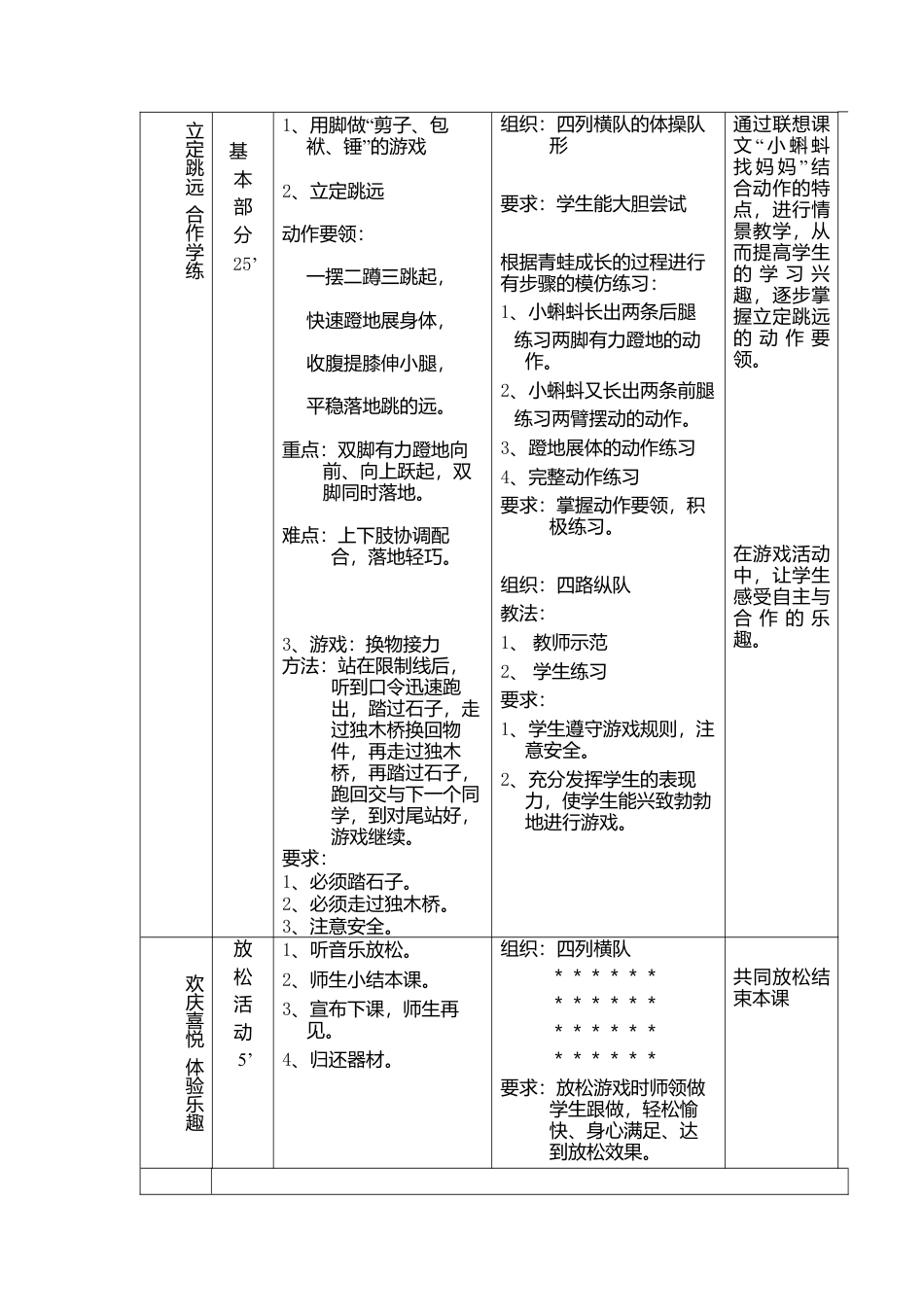 小学二年级体育教案《立定跳远》.docx_第3页