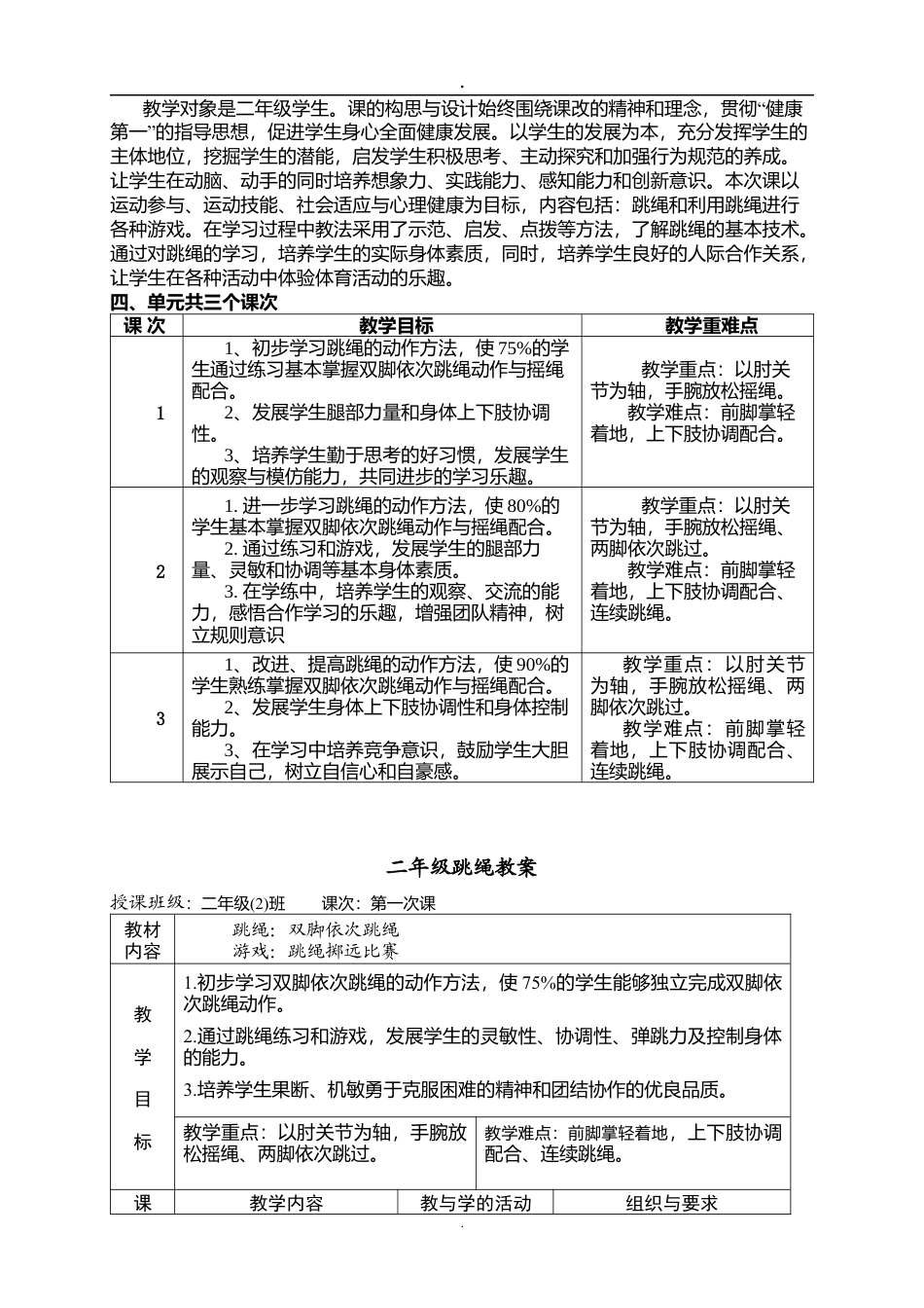 小学二年级跳绳教案.docx_第2页