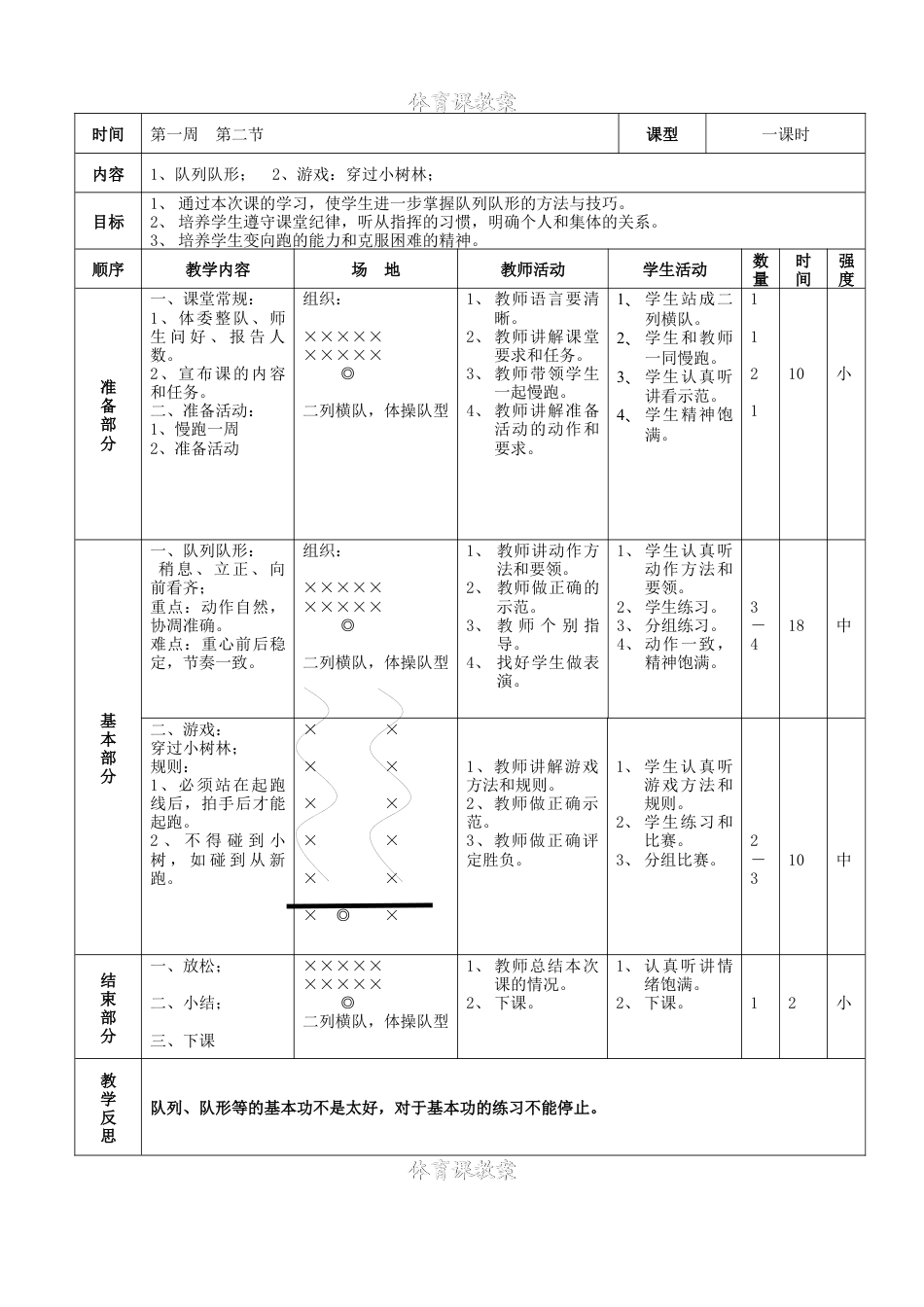 小学三年级体育全册教案.docx_第2页