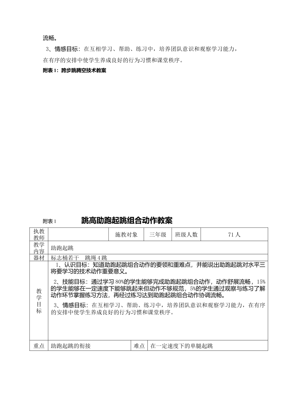 小学三年级跳高助跑起跳教学设计.docx_第3页