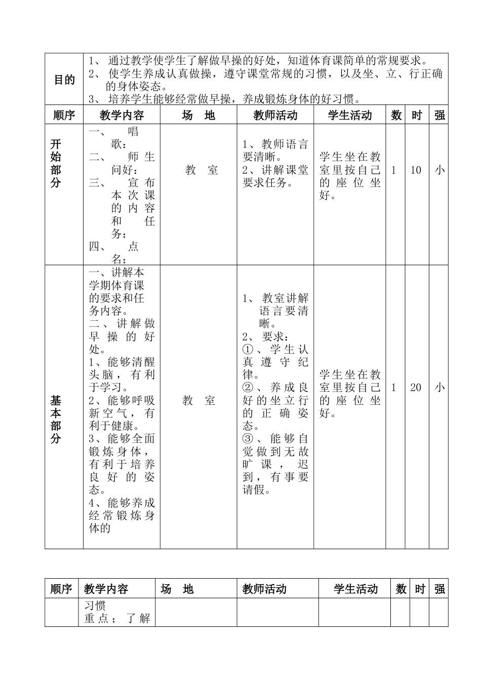 小学四年级下册体育教案1.docx_第3页